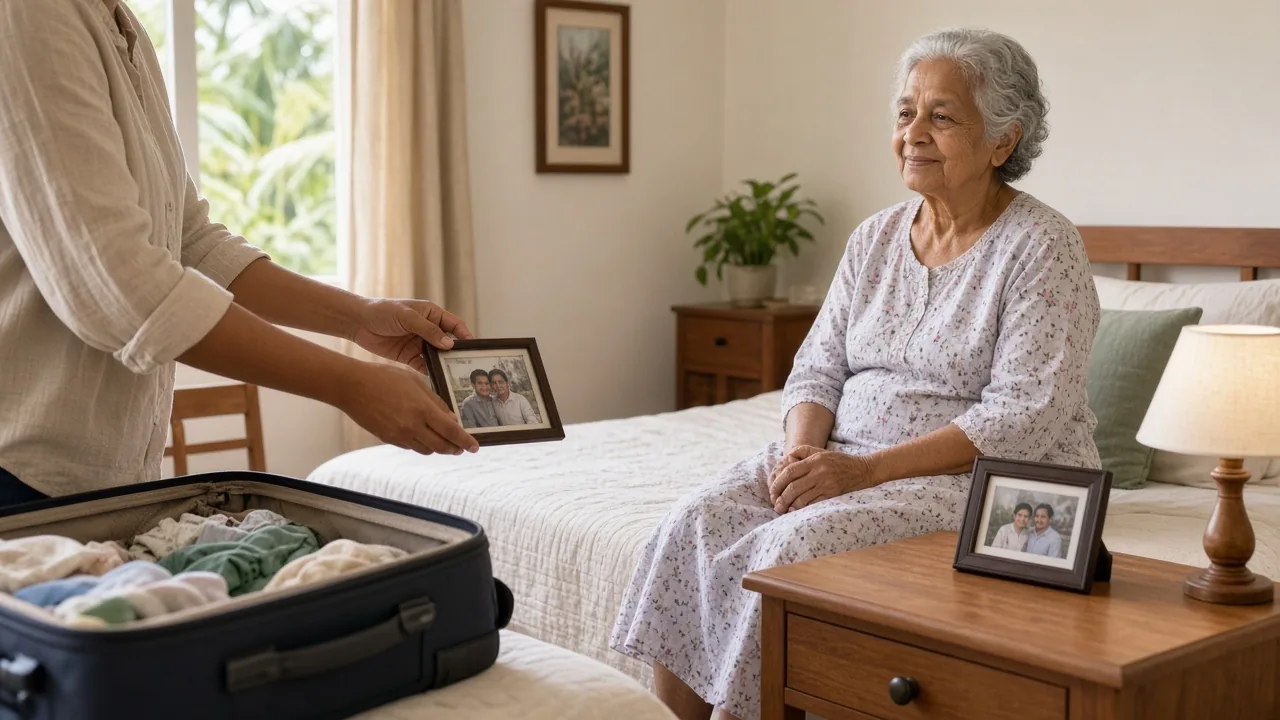 Preparing a personal room for residential elder care